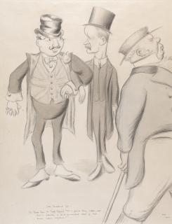 Max Beerbohm - ‘Cold-Shouldered Yet’ (‘Mr Bonar Law (To Tariff Reform): “It’S A Quee-Er Thing, Laddie, But There’S Evidently A Sor-Rt Of A Somewhat About Ye That Doesna Inspire Confidence.”)