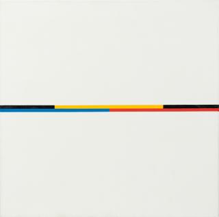 Max Bill - 4-Farbige Spur Im Weiss