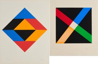 Max Bill - Komposition und Kreuzform (2-teiliges Konvolut).