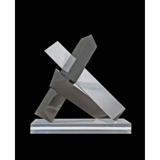 Max Bill - Konstruktion Aus Drei Gleichen Prismen, 1975 Construction With Three Equal Prisms, 1975  