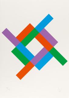 Max Bill - Rhythmus um ein weißes Quadrat.