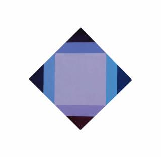 Max Bill - Strahlung aus hellem Lila