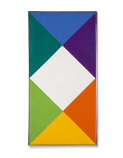 Max Bill - Weiss aus Blau und Gelb