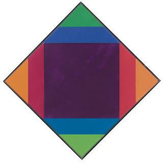 Max Bill - Zerstrahlung Von Violetsigned, Titled And Dated 1972-73 On The Stretcher; Signed And Dated 1972-73 On The Reverse, Oil On Canvas