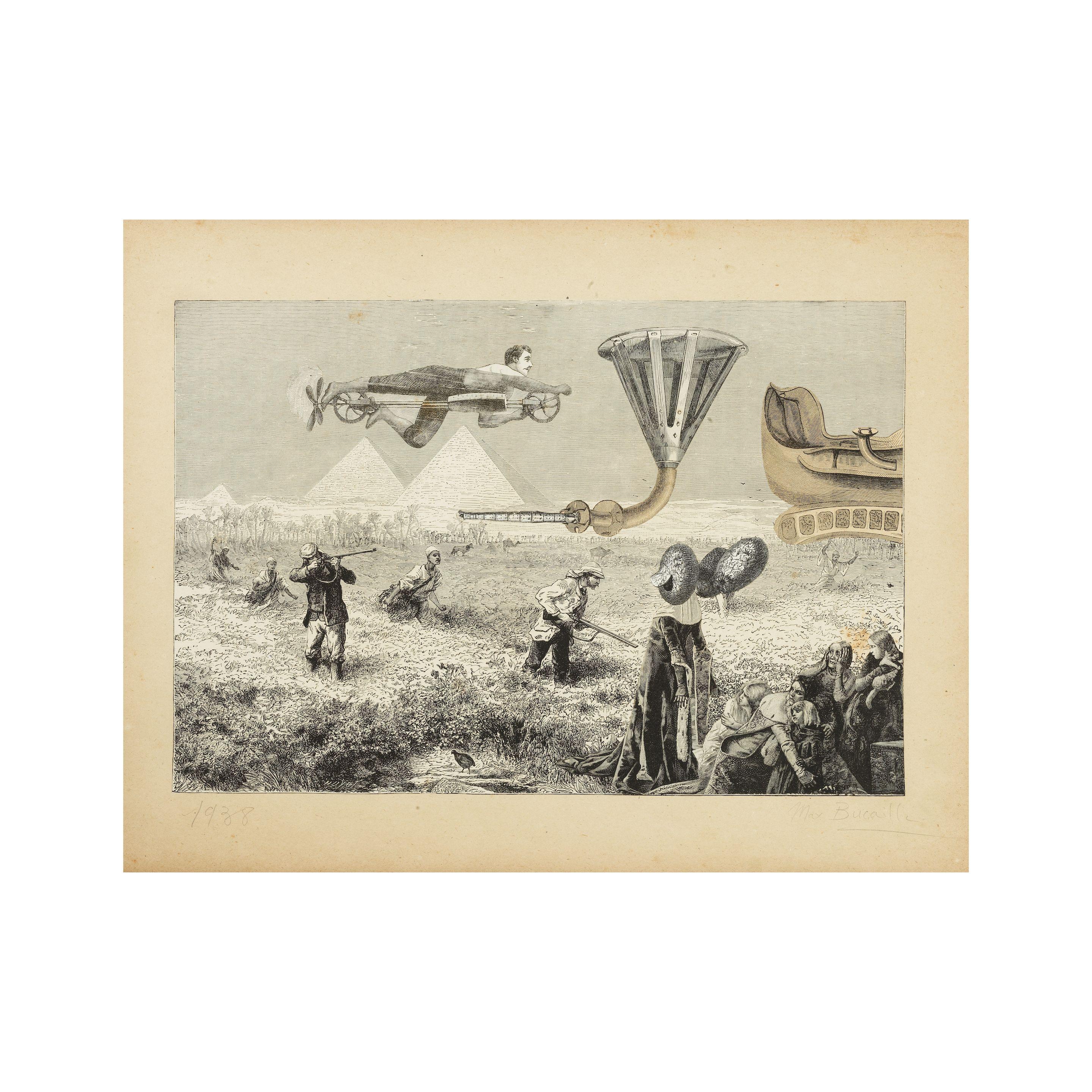 Max Bucaille - Composition aux pyramides