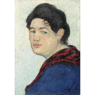 Max Buri - Bildnis Einer Jungen Bäuerin Portrait Of A Young Peasant Woman