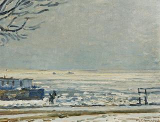 Max Clarenbach - Am Nordseestrand.