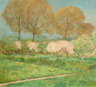 Max Clarenbach - Frühlingsmorgen am Niederrhein