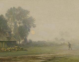 Max Clarenbach - Morgennebel.