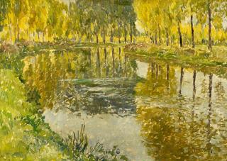 Max Clarenbach - Sommertag an der Erft