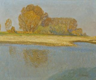 Max Clarenbach - Sonniger Tag am Niederrhein.
