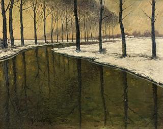 Max Clarenbach - Winter an der Erft