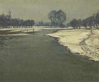 Max Clarenbach - Winter an der Erft.