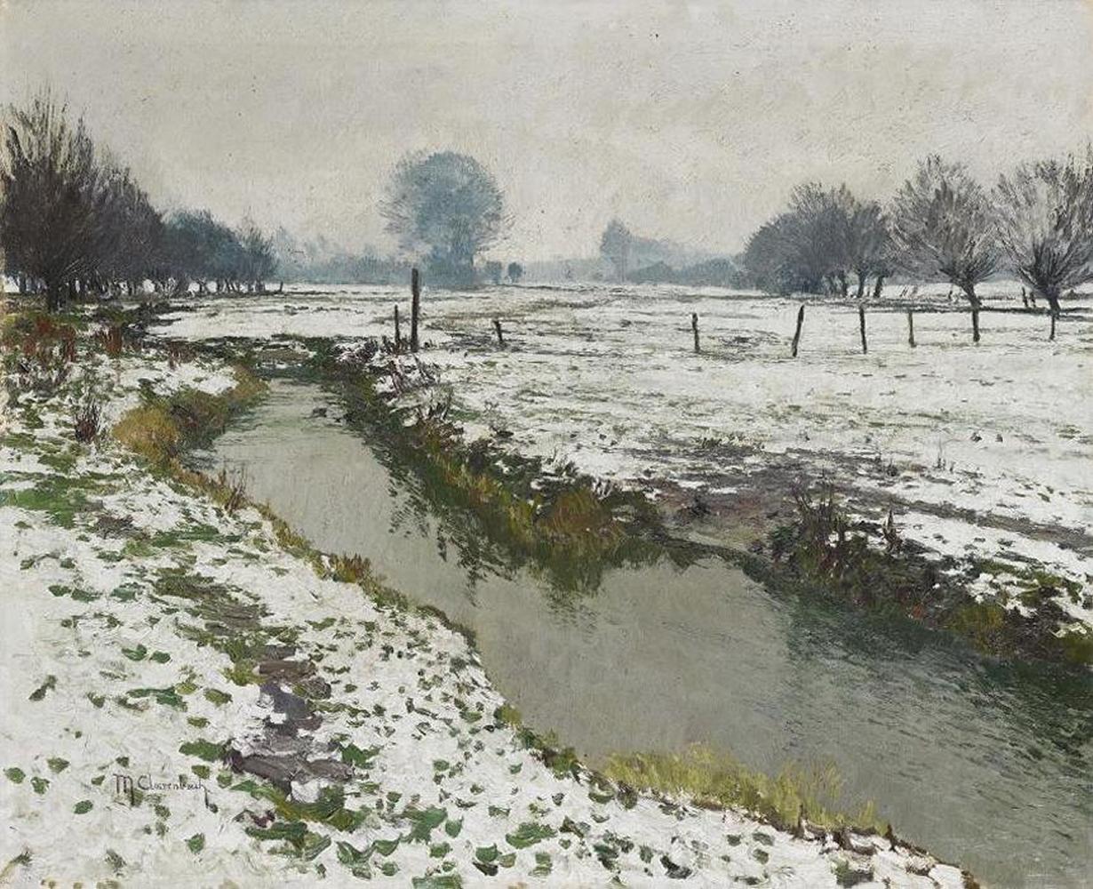 Max Clarenbach - Wintertag in den Erftauen