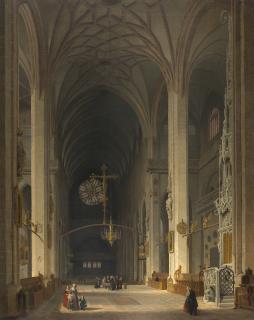 Max Emanuel Ainmiller - Chor und Sakramentshaus der Nürnberger Lorenzkirche, nach Westen