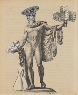 Max Ernst - Collage for the cover of the exhibition catalogue The International Surrealist Exhibition