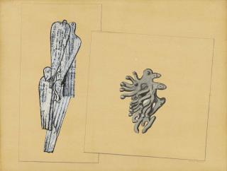 Max Ernst - Colombes et corail (Oiseaux et madrépore)