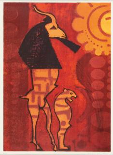 Max Ernst - Entwurf für Bühnenbild zu Jean Giraudoux, Judith