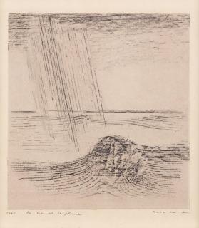 Max Ernst - La mer et la pluie