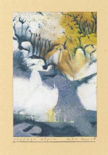 Max Ernst - Paysage alpin