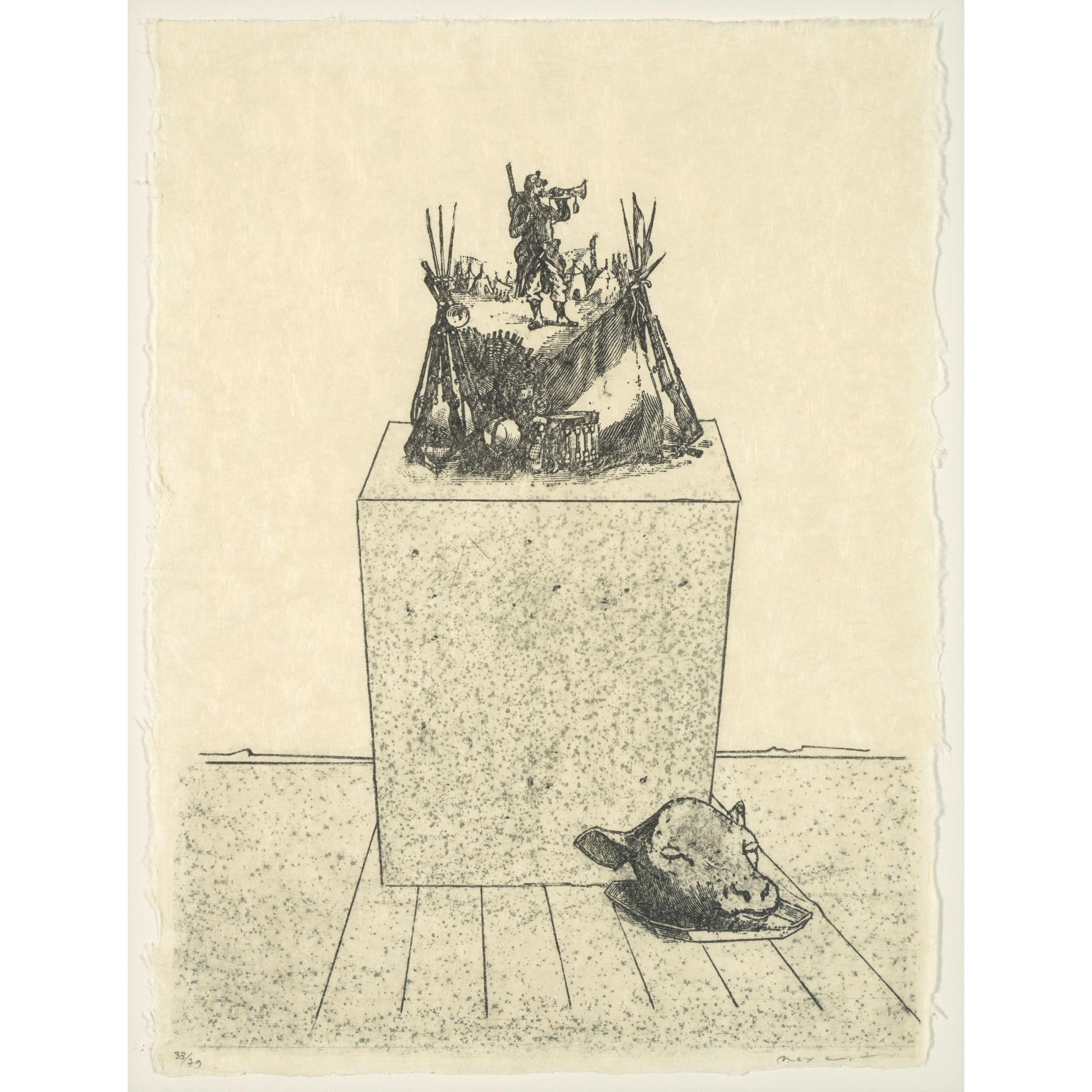 Max Ernst - Plate XX, from La ballade du soldat (The Soldier\'s Ballad)