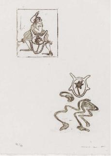 Max Ernst - Plate XXIII; and Plate XXV, from Lewis Carroll\'s Wunderhorn (see Spies & Leppien 135)