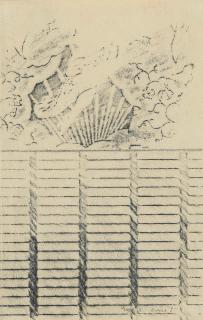 Max Ernst - The table-cloth in the Atlantic Ocean (projet d\'illustration pour \