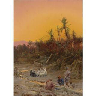 Max Friedrich Rabes - German Evening In Biskra