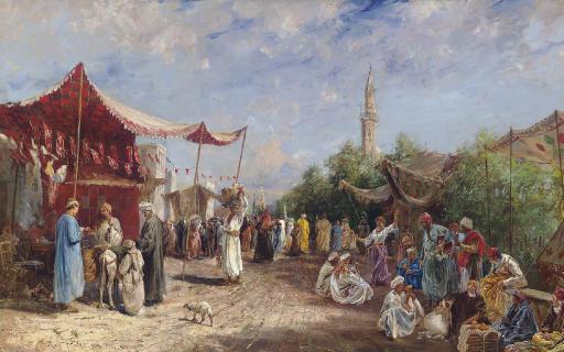 Max Friedrich Rabes - In the Souk, Egypt