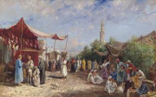 Max Friedrich Rabes - In the Souk, Egypt