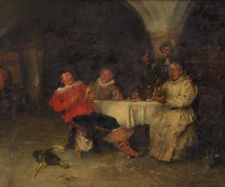 Max Gaisser - A monk entertaining cavaliers