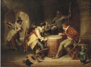 Max Gaisser - Soldiers gambling