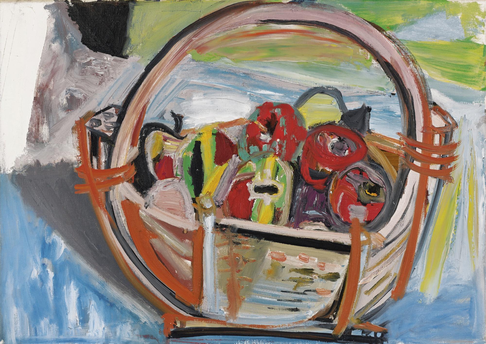 Max Gubler - Henkelkorb Mit Äpfeln, Unterengstringen, 1957