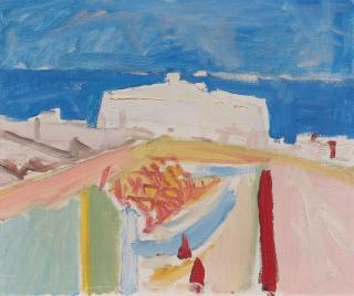 Max Gubler - Landschaft Lipari. 1956.