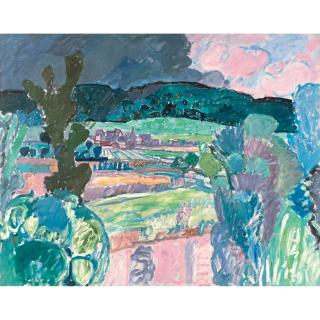 Max Gubler - Sommerlandschaft Mit Aufziehendem Gewitter Summer Landscape With Approaching Storm