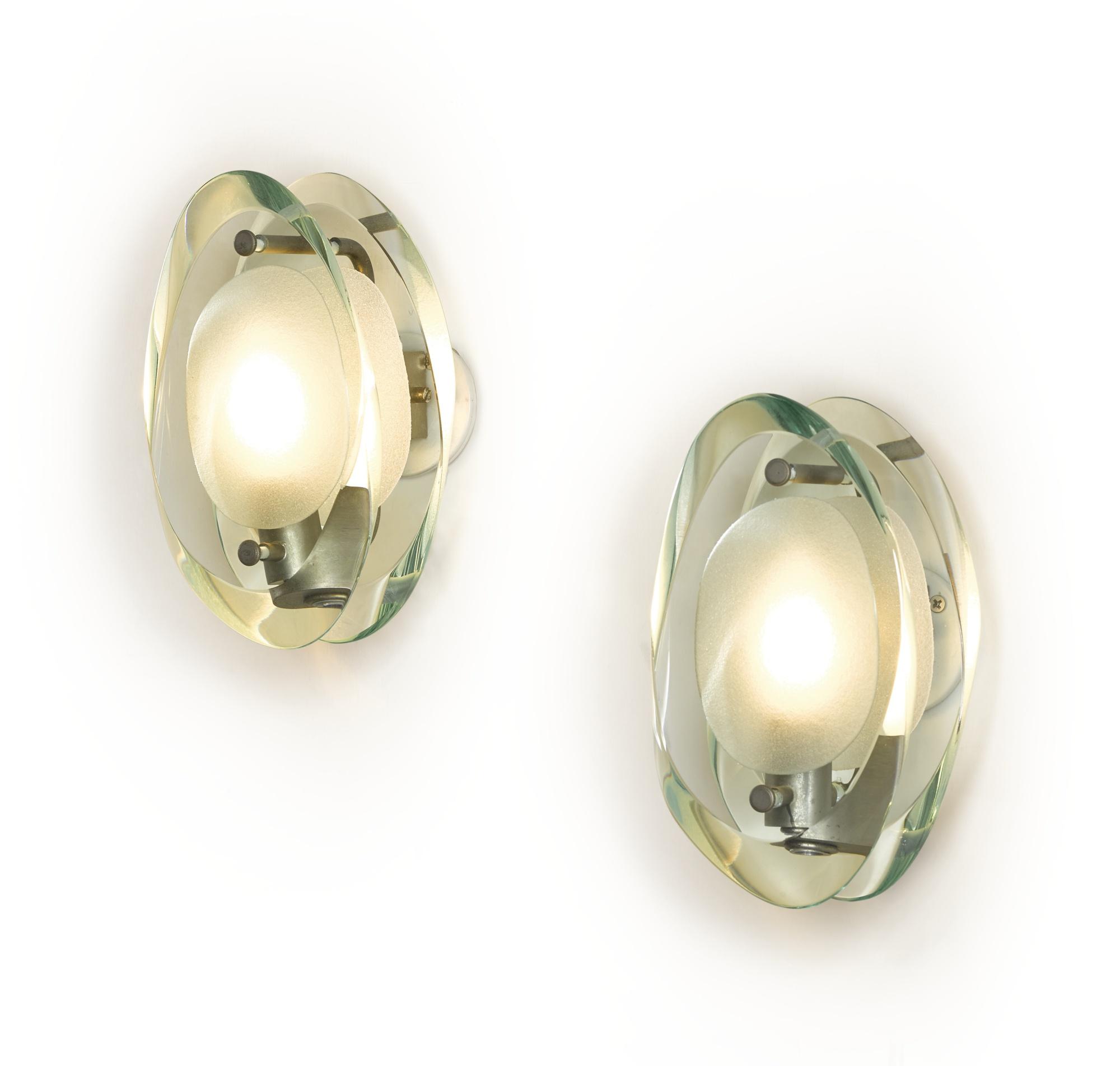 Max Ingrand - A Pair Of Wall Lights, Model No. 2093