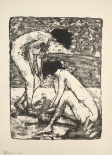 Max Kaus - 3. Kestner-Mappe: 6 Lithos von Max Kaus, Eckart von Sydow - Verlag Ludwig Ey, Hannover, 1923 (Söhn 71303)