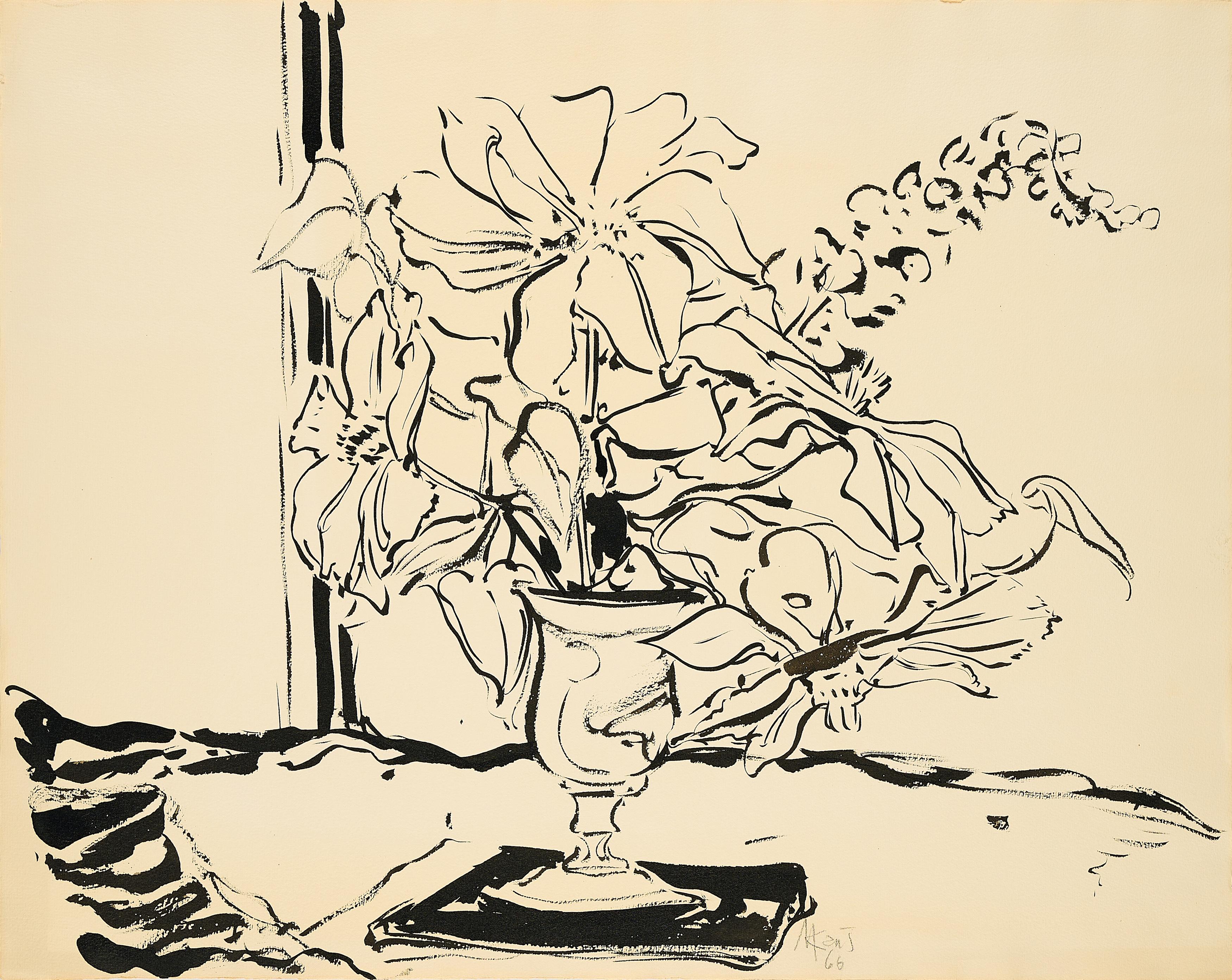 Max Kaus - Blumenstillleben.