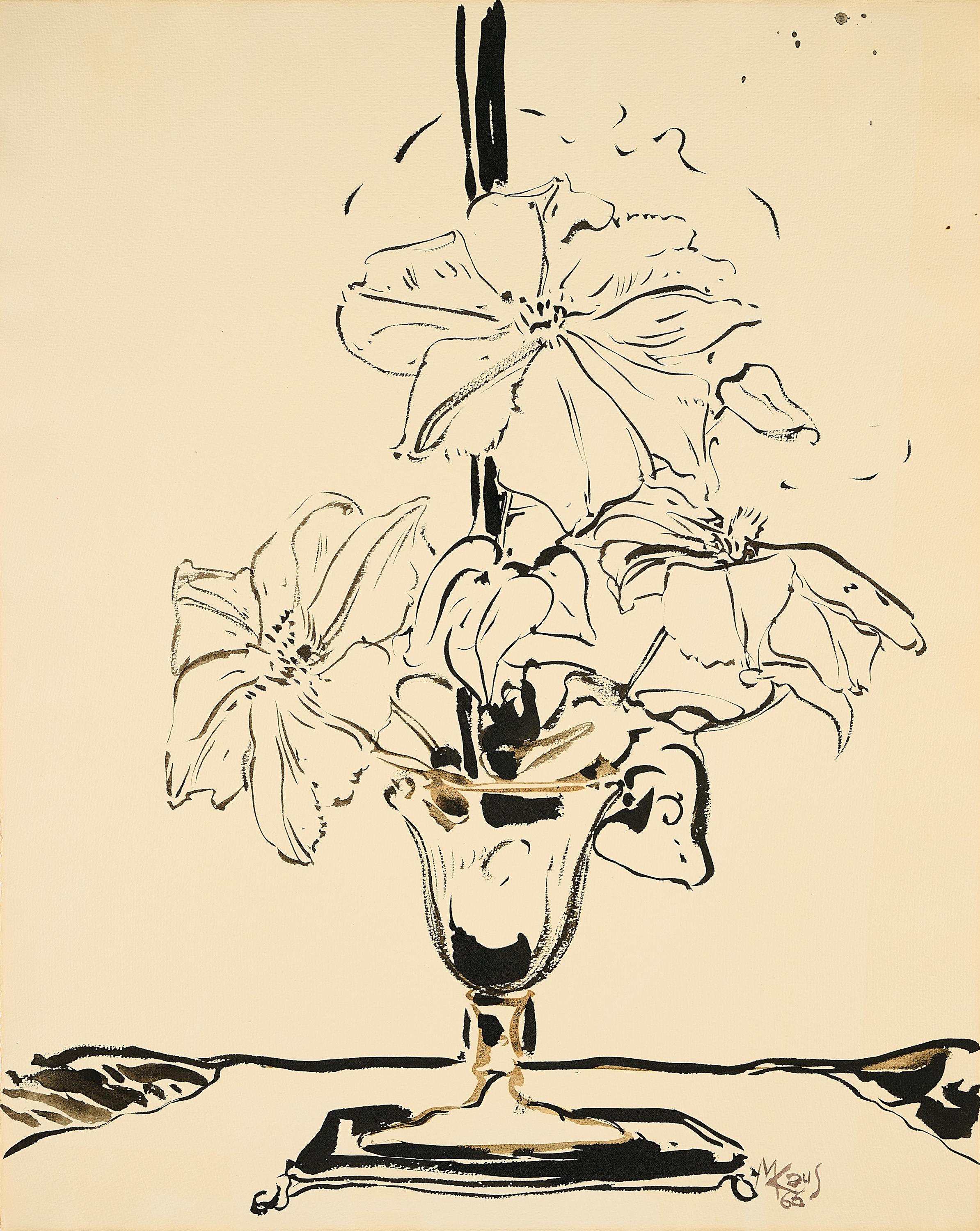 Max Kaus - Blumenstillleben.