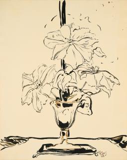 Max Kaus - Blumenstillleben.