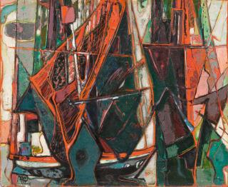 Max Kaus - Fischerboote (Amrum)