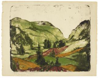 Max Kaus - Hügellandschaft