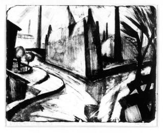 Max Kaus - Kanal Landschaft II