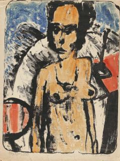 Max Kaus - Weiblicher Halbakt