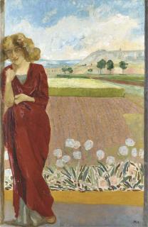 Max Klinger - A woman in a landscape