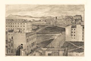 Max Klinger - Blick aus dem Atelierfenster