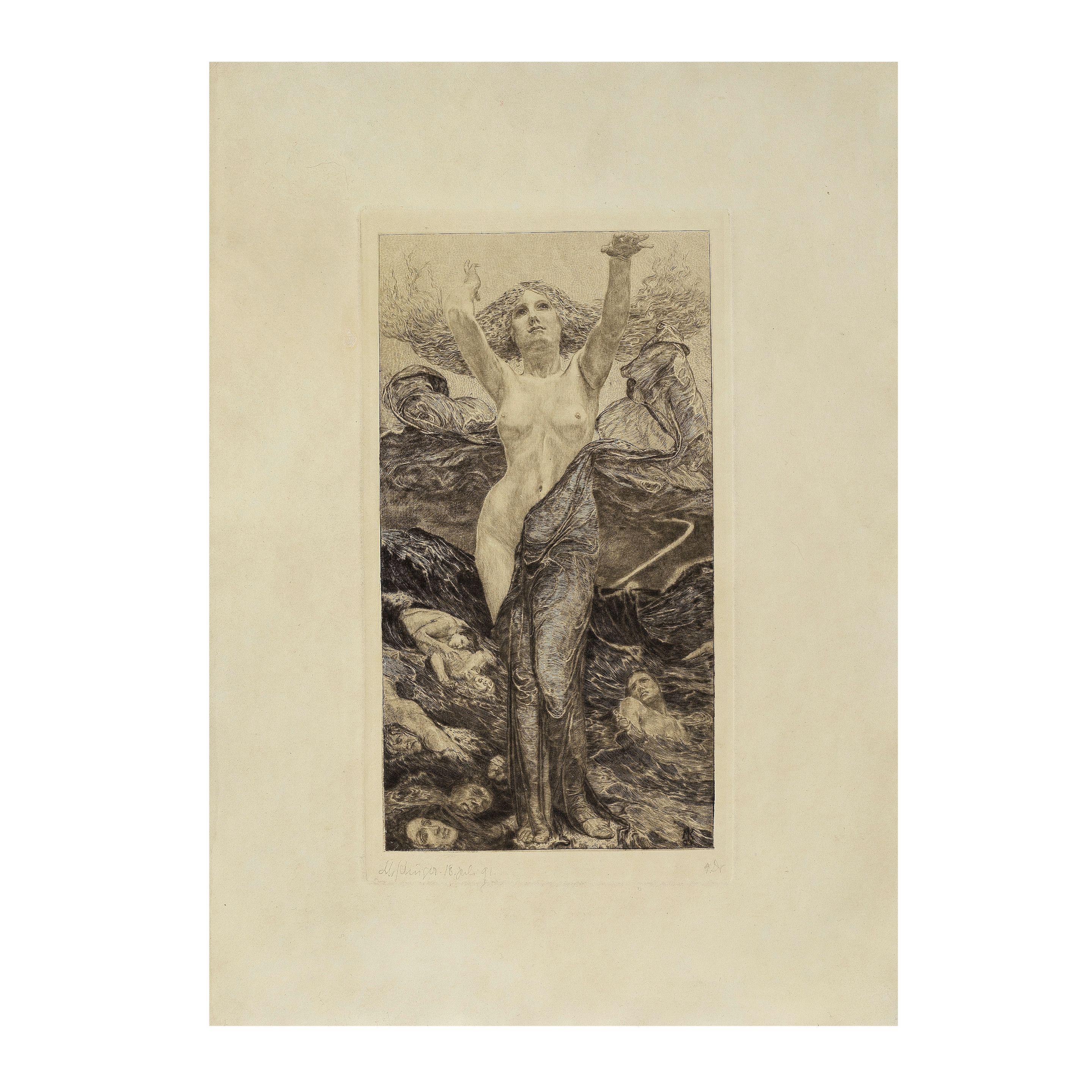 Max Klinger - La Nymphe des Eaux, 18 Juillet 91