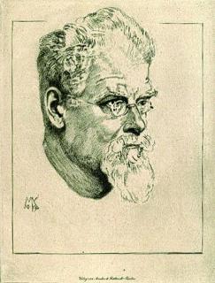 Max Klinger - Selbstbildnis mit Brille