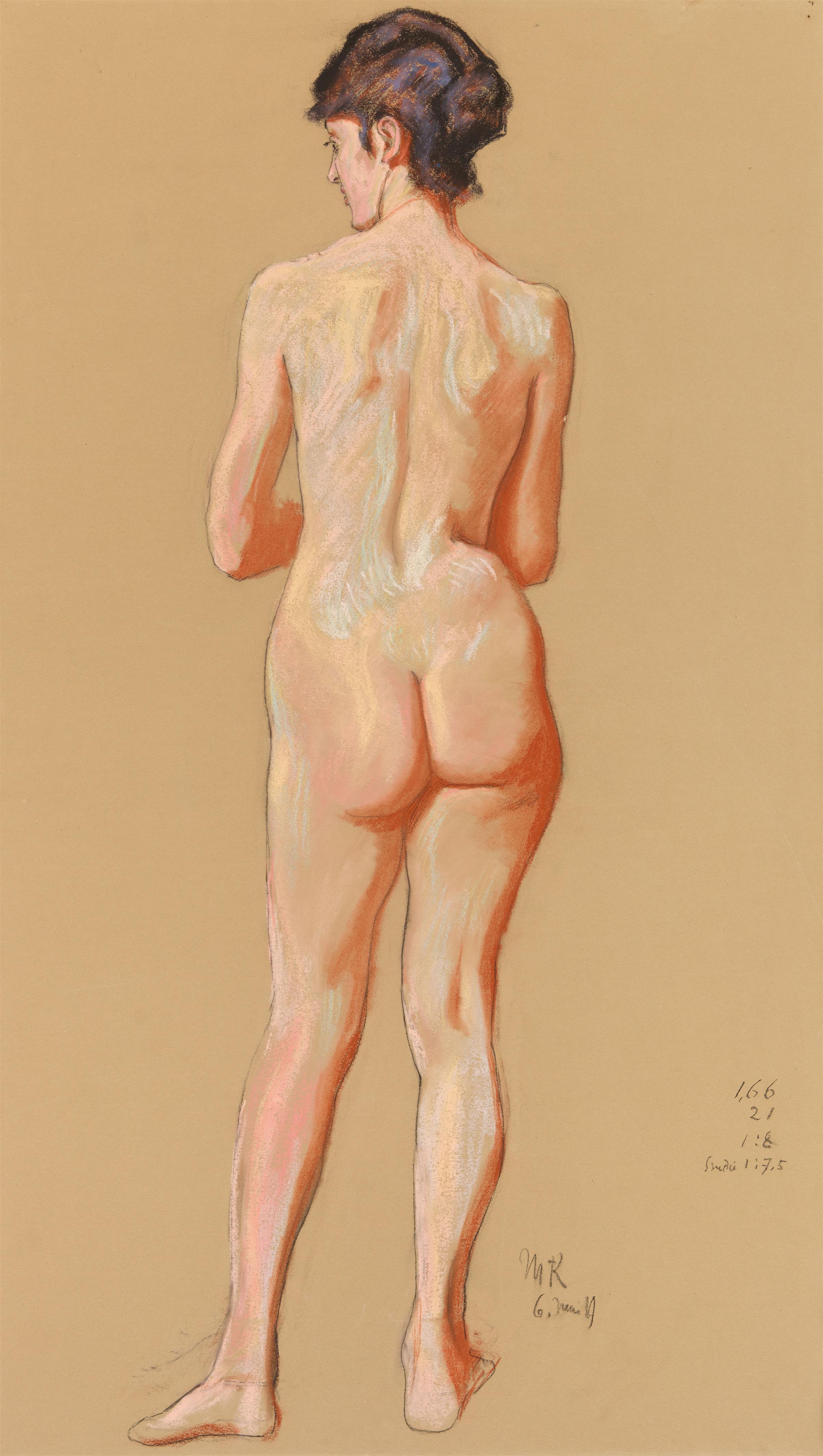 Max Klinger - Weiblicher Rückenakt