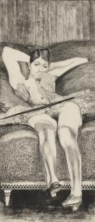 Max Klinger - Young Woman On A Divan